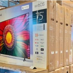 75 TV LG smart 4K HDTV $55 financing free delivery six month warranty