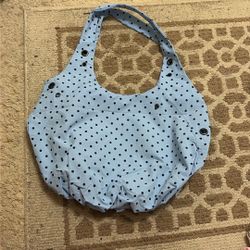 Baby Blue Polka Dot Bag