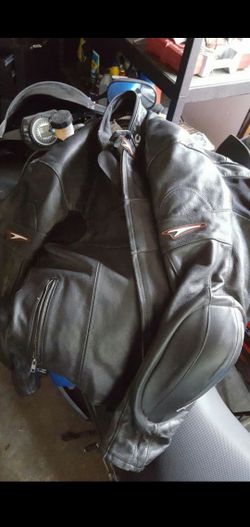 Teknic leather motorcycle jacket