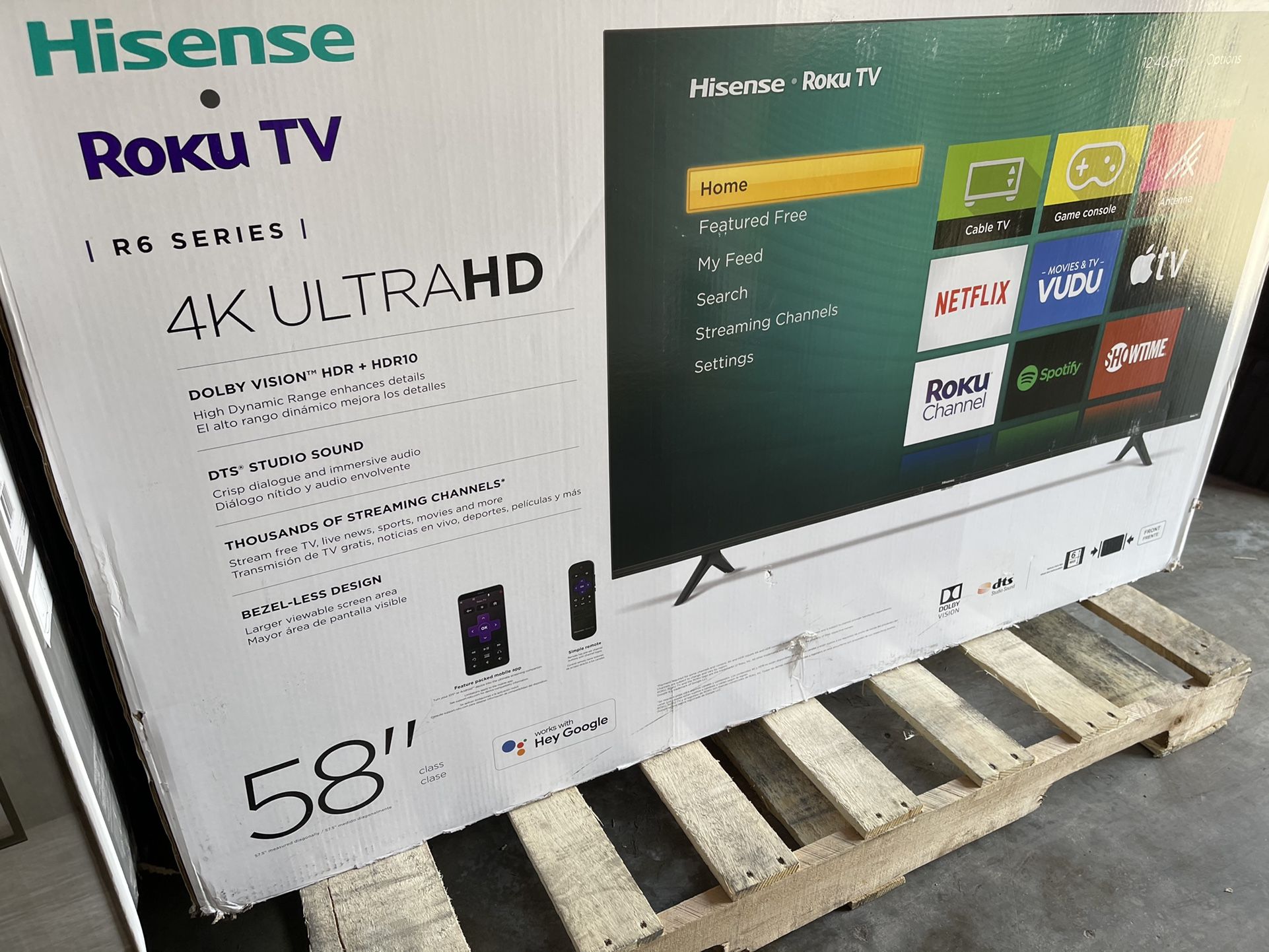 58” inch Hisense Smart 4K Roku