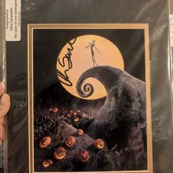 Signed Photo Of Nightmare Before Christmas 