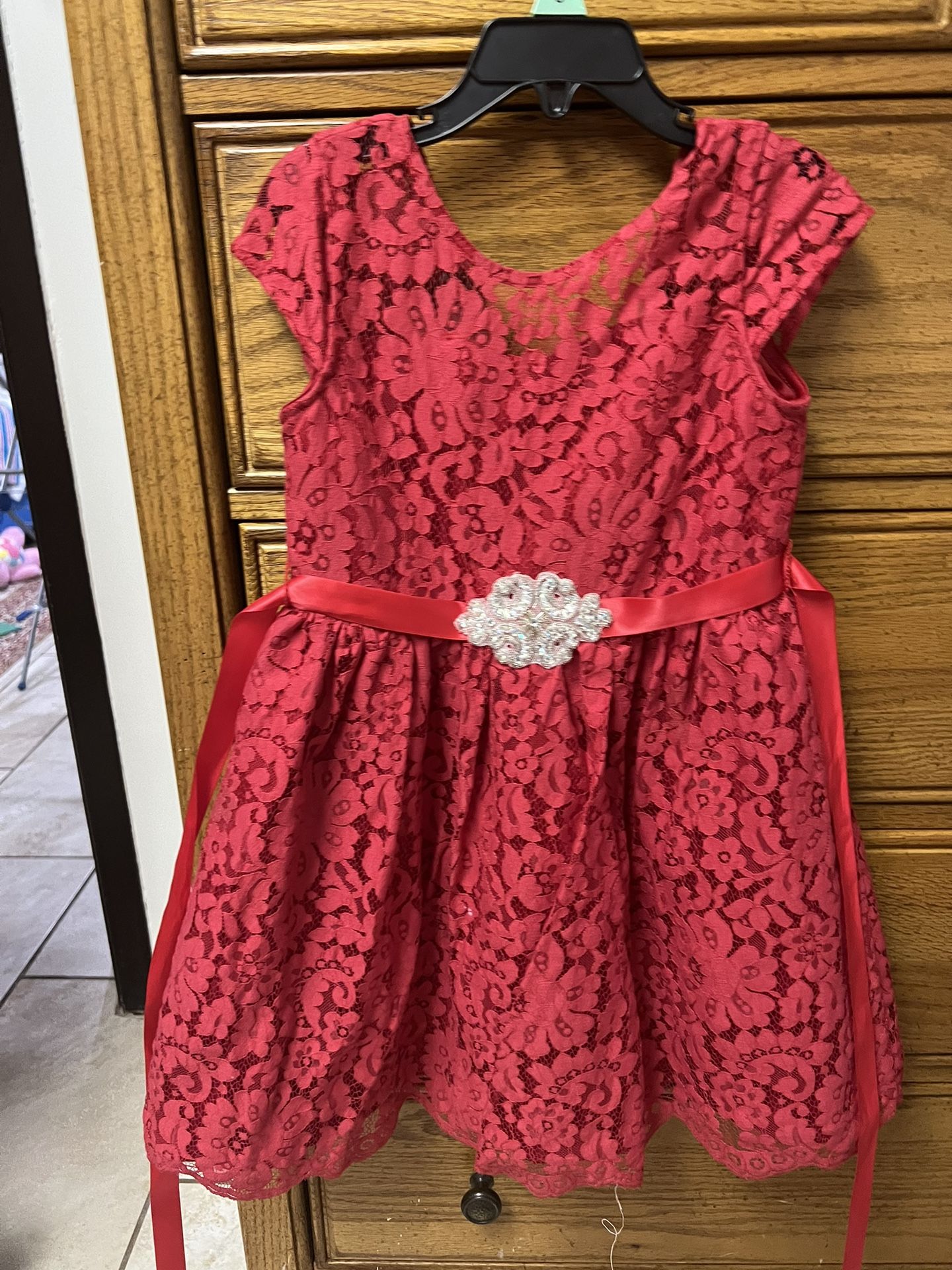 Girls Rare Editions Red Dress