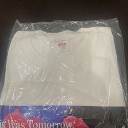 Supreme Yohji Yamamoto This Was Tomorrow White T-Shirt Large