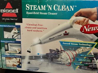 BISSELL STEAM N CLEAN HAND HELD STEAM CLEANER FOR SALE IN BOX