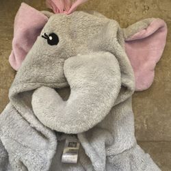 Baby Elephant Robe 0/9 Months