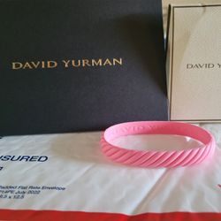 David Yurman 10mm Pink Limited Edition Charitable Bracelet [M]