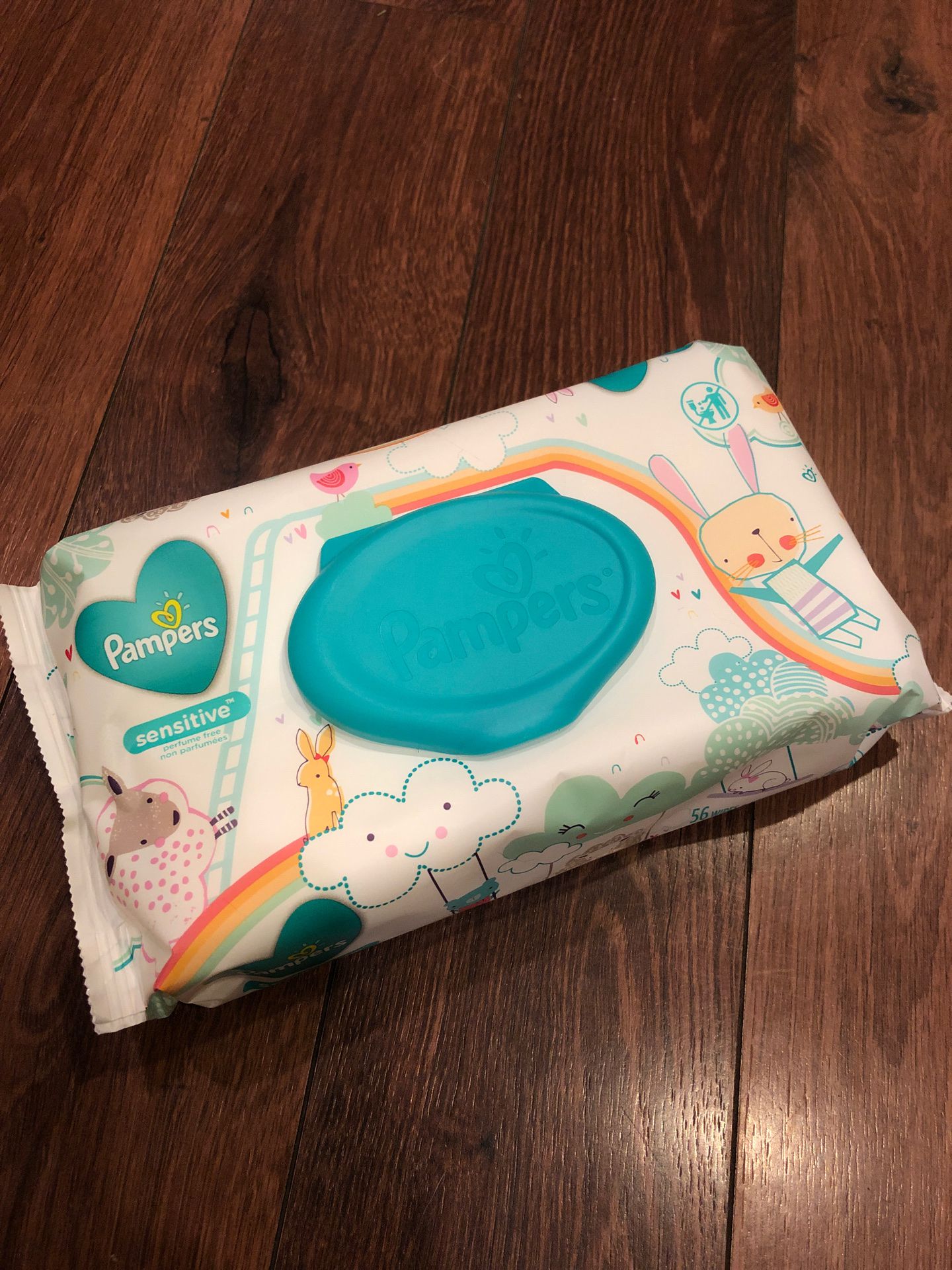 New Pampers sensitive wipes free with $25 purchase