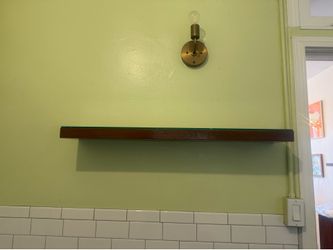 Wood floating shelf