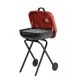 Walk-A-Bout Portable Red Charcoal Grill