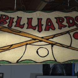 Circa 1970 overhead BILLIARDS  pool table light fixture