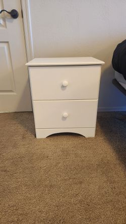 White nightstand