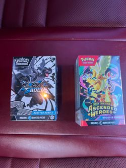 Sealed Ascended Heroes and Black Boosters