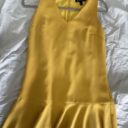 Banana Republic Yellow Flapper Dress Size 0