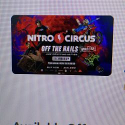 Nitro Circus At pechanga Arena ! Aisle seats Front Row In The Landing Zone ! 