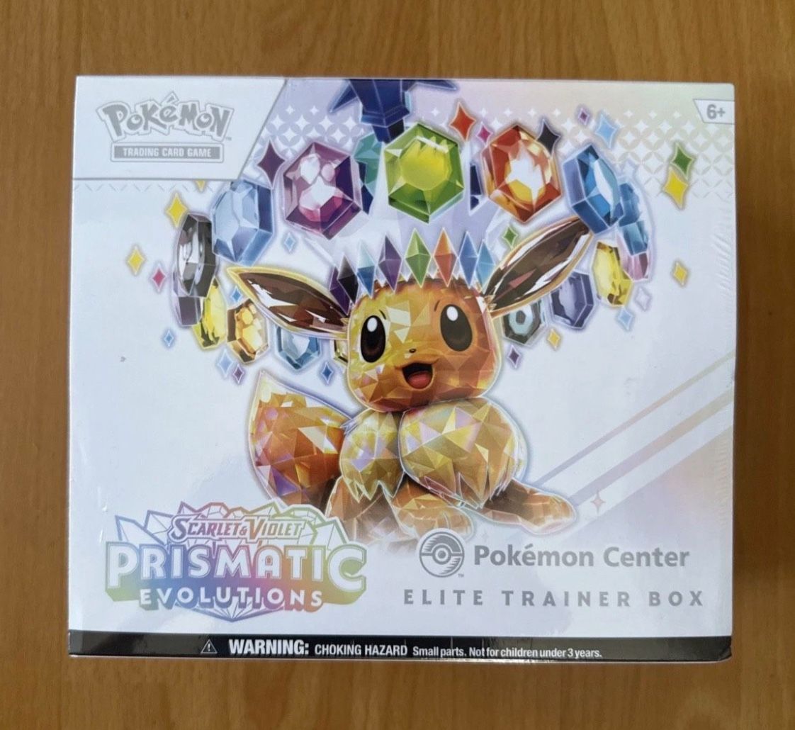 Prismatic Evolutions Pokemon Center Elite Trainer Box