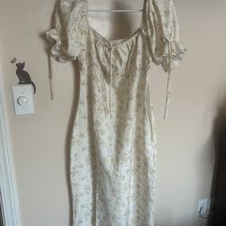 Yellow Floral Dress