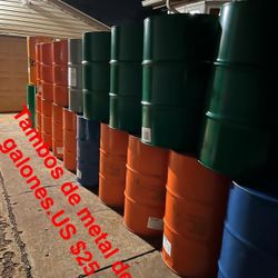 Tambos De Metal De 55 Galones Para Quemar Leña / Steel Barrels 55 Gallons To Burn Wood