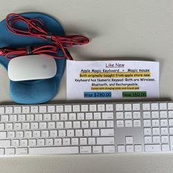 Apple Magic Keyboard And Mouse