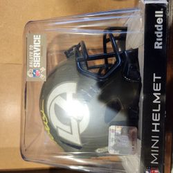 Kurt Warner Los Angeles Rams Salute To Service Mini Helmet BAS