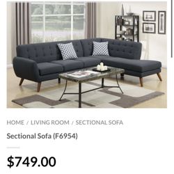 Gray Sectional Sofa 