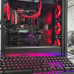 Gaming pc intel i7-7700k, rtx 2070, 16 gb ram, nvme, hdd, wifi, keyboard and mouse 