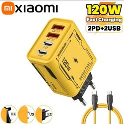 120W Charger Ultra Fast Charging Type-C Gan USB-C QC 3.0 for Iphone  android 