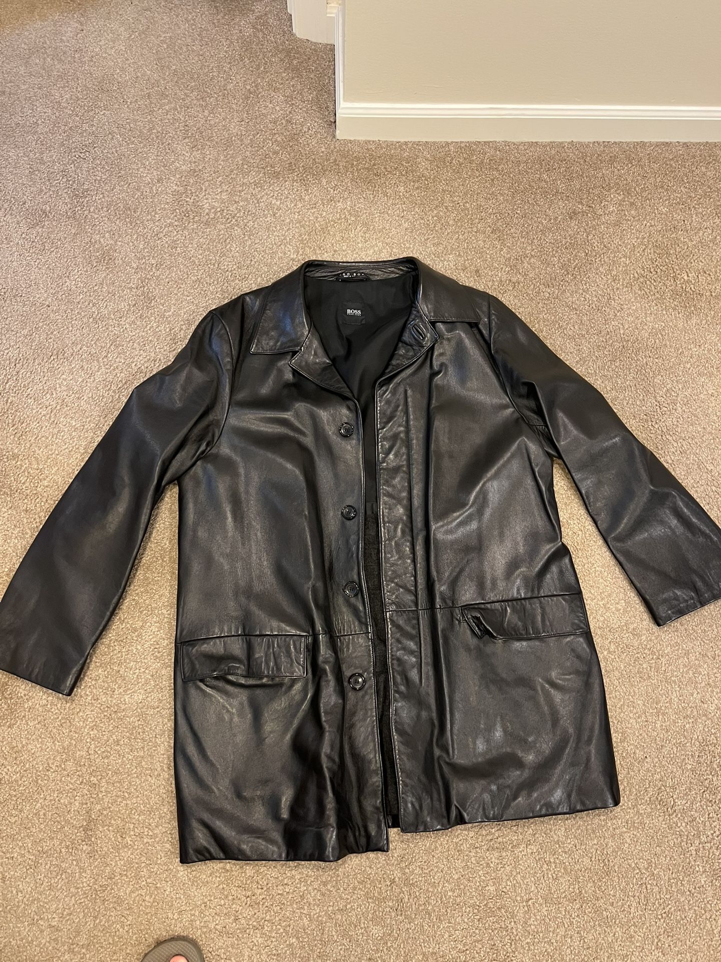 Leather Boss By Hugo Boss Jacket- Size L