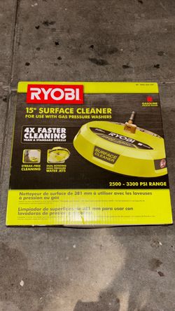 Ryobi 15" Surface Cleaner for Gas Pressure Washers