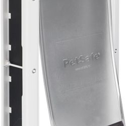 PetSafe Plastic Pet Door - Easy Install for Wood, PVC Metal & Paneled Doors - Rust-Free Plastic Frame - Flap Dimensions 8 1/4" W x 12 1/4" H - for Med