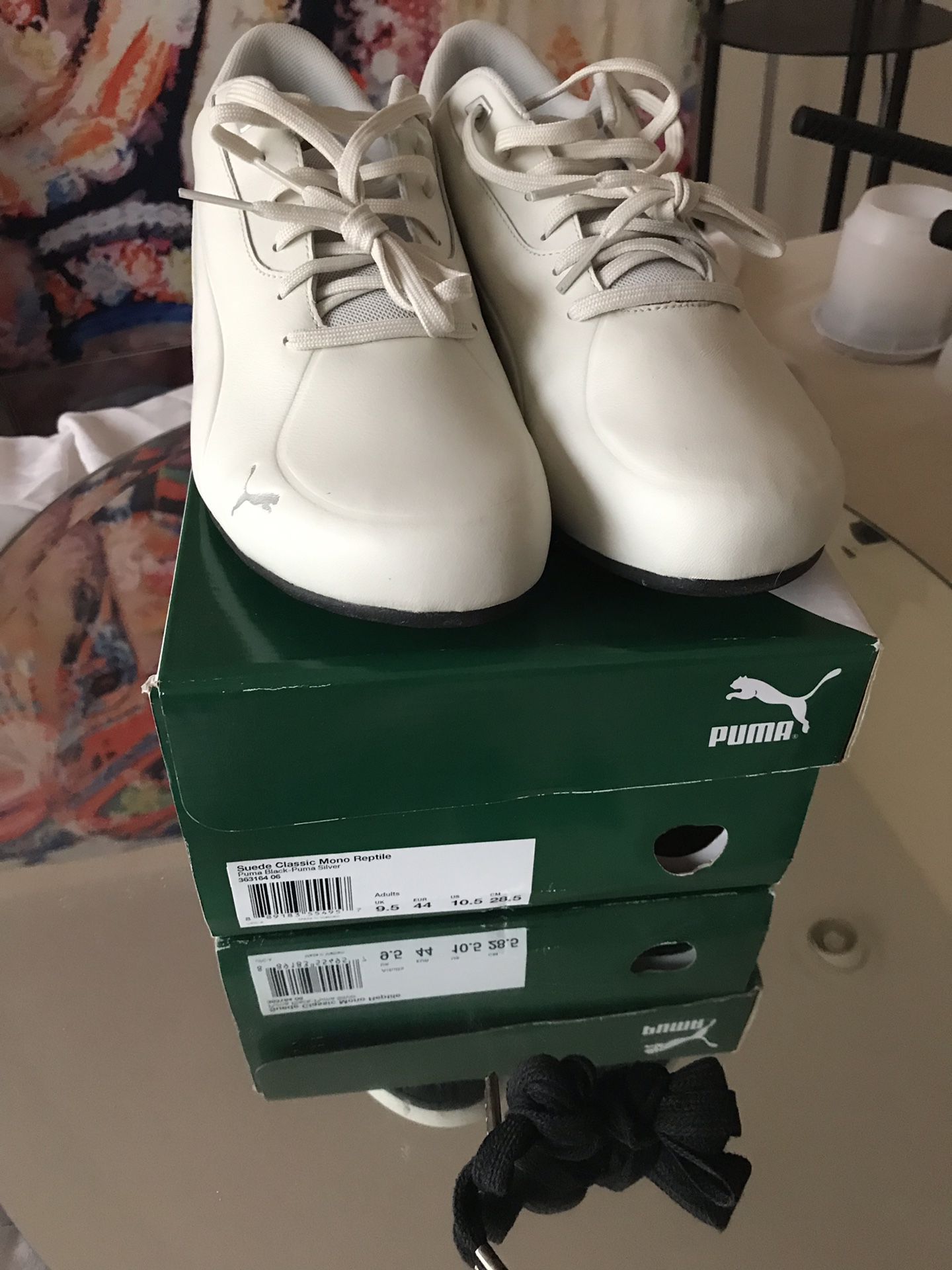 Puma future cats 10.5 never worn with box paid $120