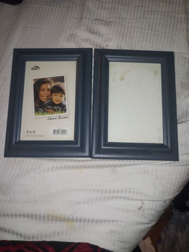 Two Blue Picture Frames