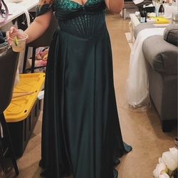 Emerald Green Formal Dress