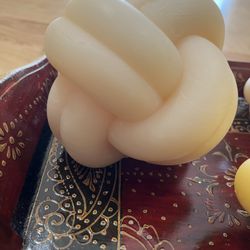 Knotted Candles Handmade 