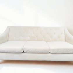 *Free Delivery!* Gorgeous, Off-White, Tufted Sofa