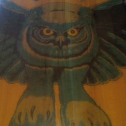 Custom Table Rush Fly By Night Album Cover Solid Oak