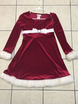 Girls Santa Christmas Dress