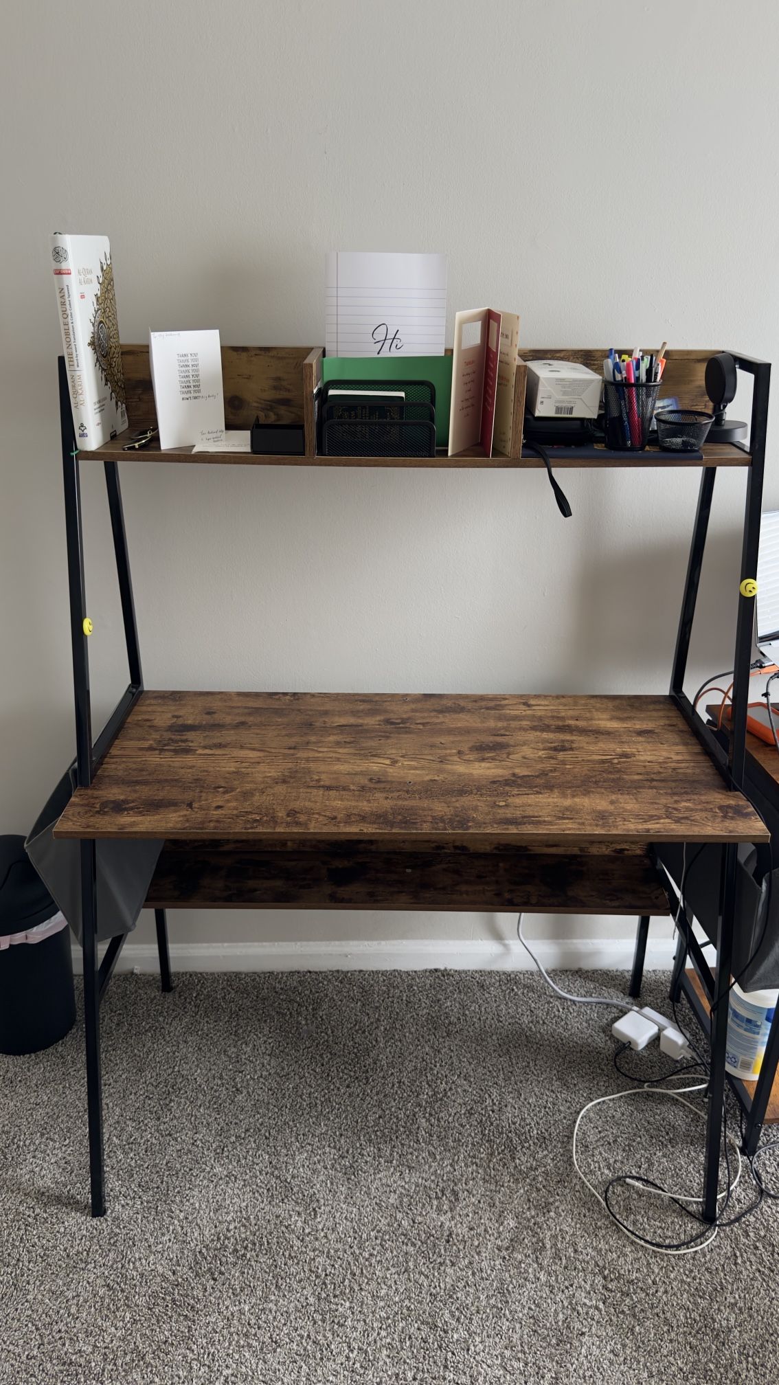 🧑💻 55" Computer Desk w/ Hutch & Shelves