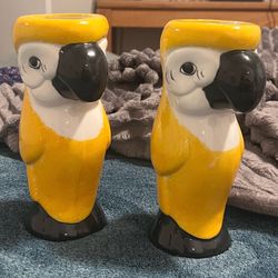 Vintage Yellow, Parrot Tiki Mug (2)