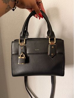 Aldo Black Tote with Padlock