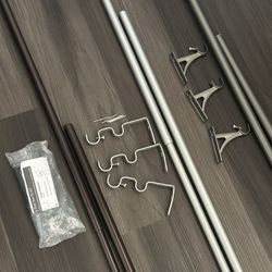 Curtain rods for windows adjustable