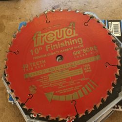 Freud 10 In. Table See Blades   Eight Blades