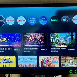 55” Emerson TV with remote (NOT smart TV)