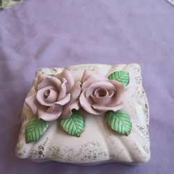 Antique Cigarette Ceramic Box