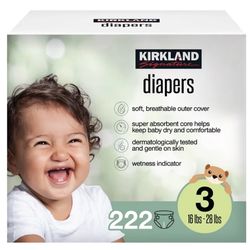 Kirkland Diapers (Size 3)