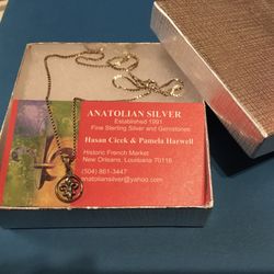 Authentic Sterling Silver Necklace From New OrleansLouisiana (Originally $120, Selling At $50,  Only 1 Left!!