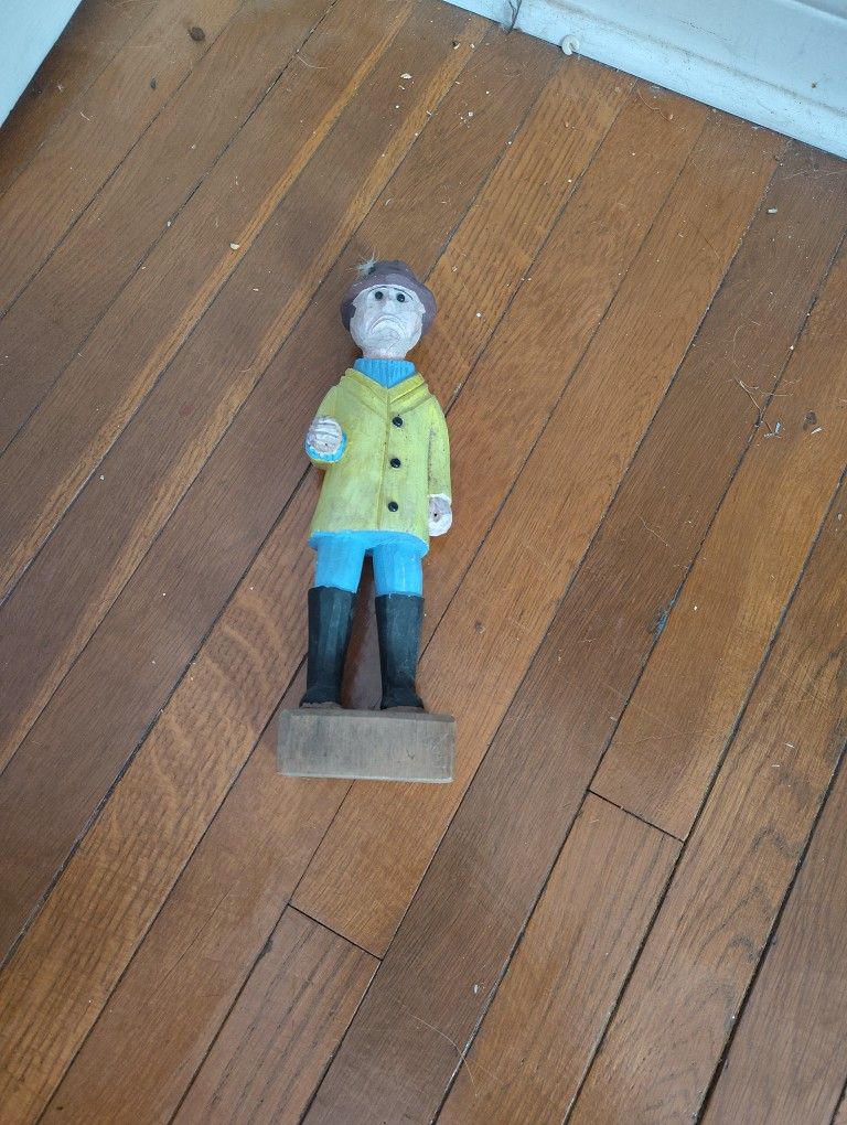 Wooden Figure From Kelly's Island 