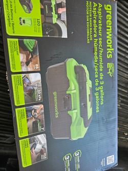 Green works portable 3 gallon vacum
