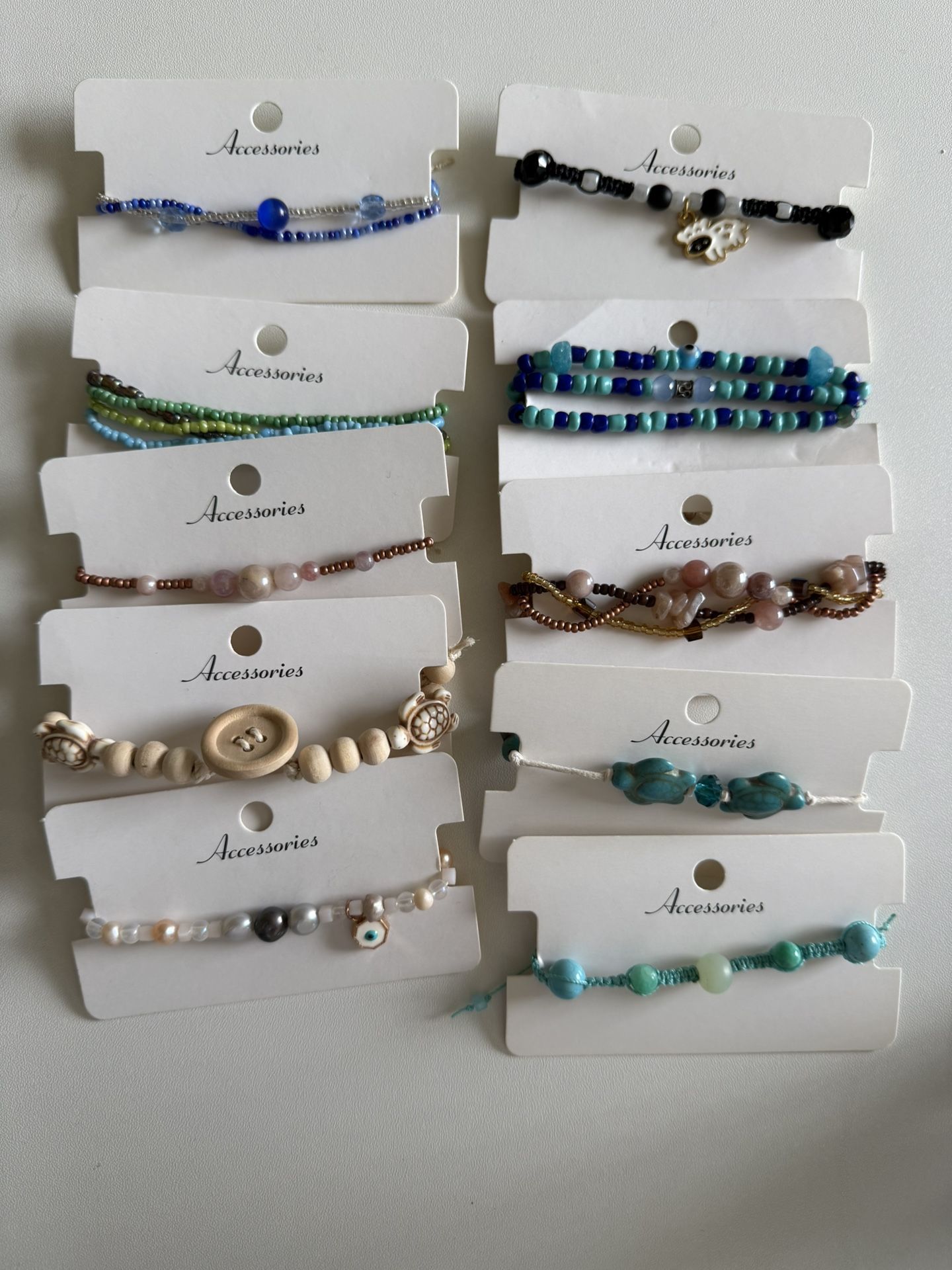 Set Of 10 Handmade Bracelet