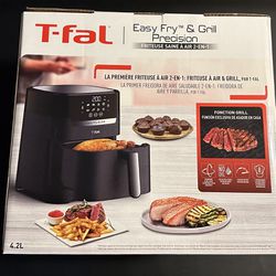  T-fal Air Fryer & Grill Combo Digital, 2-in-1, 4.4 Qrt
