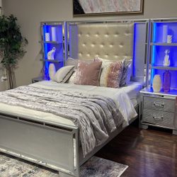Avane  Bedroom Set🍀 4-Piece Queen or King Dresser,Mirror,Nightstand Bedroom Set💫Finance Available